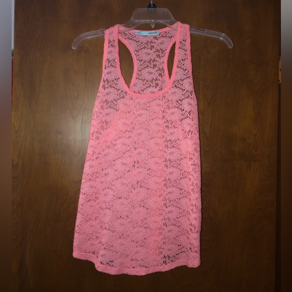 Maurice’s lace stretch tank top size M NWOT